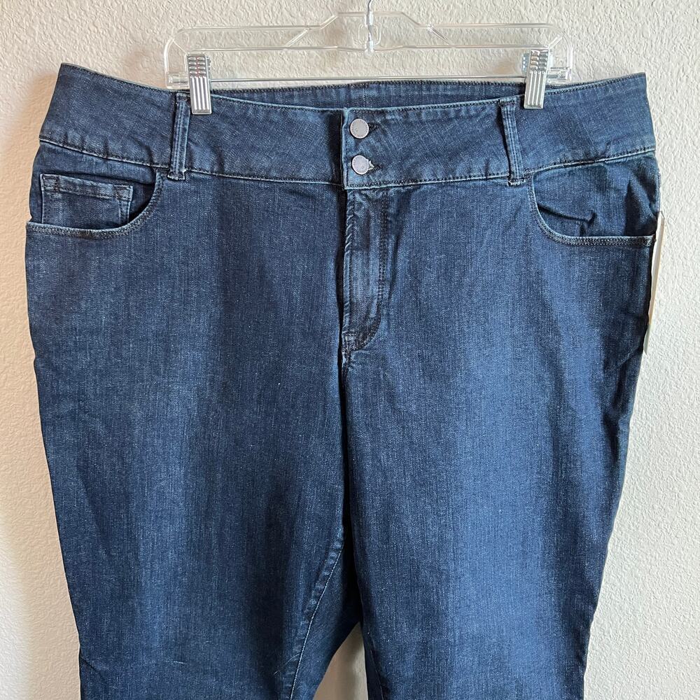 New Old Navy Rockstar Jeans Women's 24 Plus Short Skinny Mid Rise Sculpt Stretch - Picture 2 of 9